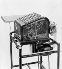 Burrough's adding and listing machine  c 1890s.
