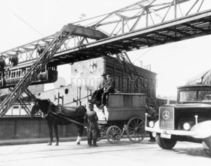 The 'flying train'  overhead railway  Wuppe