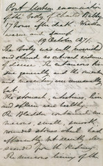 Post-mortem report for mathematician Charles Babbage   1871.