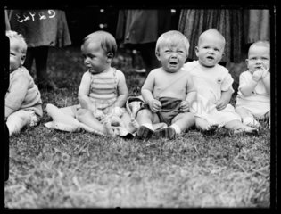 Babies at a summer fete  1933.
