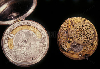 Two pocket watches  c 1705 and c 1660.
