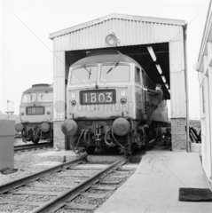 Diesel locomotive servicing  1969