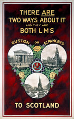 ‘There are Two Ways About It and they are Both LMS’  LMS poster  1923-1947.