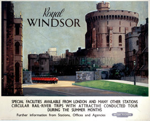 'Royal Windsor'  BR (WR) poster  c 1950s.