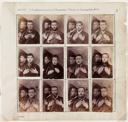 Portraits of criminals  c 1890.