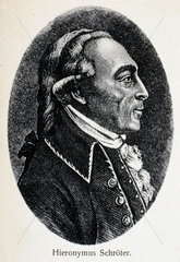 Johann Hieronymus Schroter  German astronomer  c 1800.