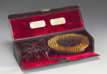 Klein's electric hairbrush  late 1890s.