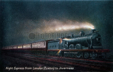 'Night Express from London (Euston) to Inverness  c 1903.