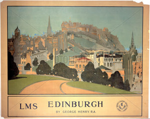 'Edinburgh'  LMS poster  1924.