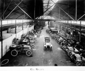 C S Rolls' car showroom  Lillie Hall  Fulham  London  1903.