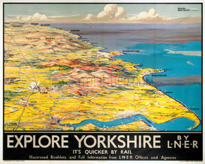 ‘Explore Yorkshire’  LNER poster  1923-1947.