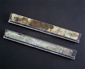 Two Chinese foot measures  500-250 BC.