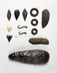 Flint knapping tools  6800-3200 BC.