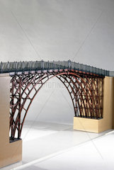 Model of Iron Bridge  Coalbrookdale  Shropshire  1779.