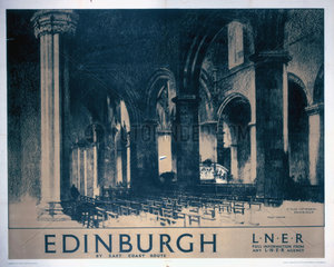 'Edinburgh: St Giles' Cathedral'  LNER poster  1930.
