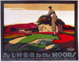 ‘By LNER to the Moors’  LNER poster  1923-1947.