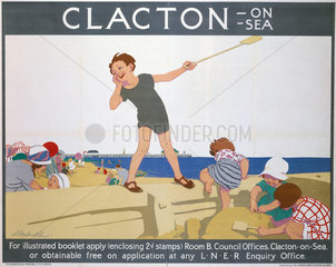 ‘Clacton-on-Sea’  LNER poster  c 1930.