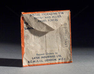 Durex condom  1940-1955.