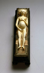 Anatomical figure of a pregnant woman  c 18th century.