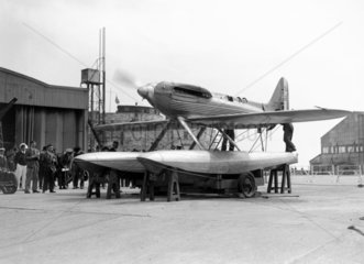Testing the engines of a Supermarine Rolls