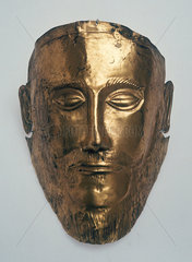Burial mask of Agamemnon  Greek  c 1550 BC.