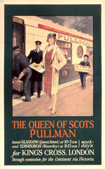 ‘The Queen of Scots’  Pullman Company poster  1923-1947.