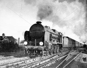 Southern Railway ‘Lord Nelson’ passing Shorncliffe  1936.