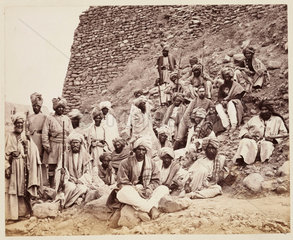 'Khyber Chiefs and Khans...'  c 1878.