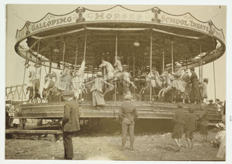 Merry-go-round  c 1910.