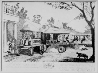 Hancock steam carriage  1831.