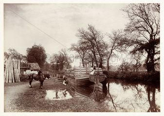 'The Canal Boat'  1888.