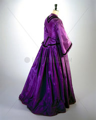 Silk dress  c 1862.