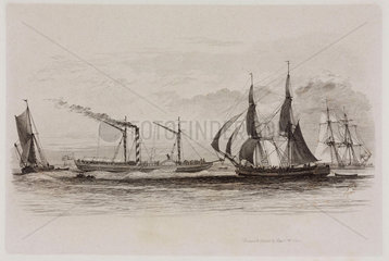 The steamship ‘Rapid’  1829.