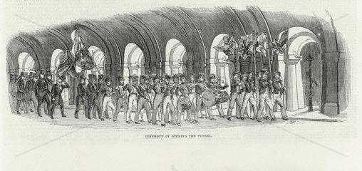 Ceremony of opening of the Thames Tunnel  London  25 March 1843.