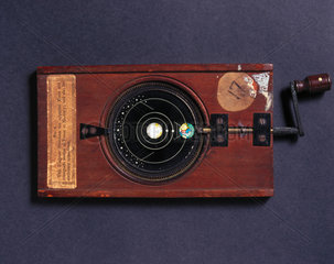 Motion of Venus or Mercury magic lantern slide  19th century.