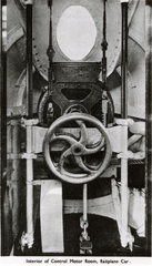 ‘Interior of Control Motor Room  Railplane Car’  c 1930.