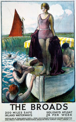 'The Broads'  LNER poster  1923-1947.