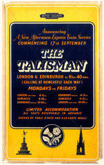 ‘The Talisman - Announcing a New Afternoon Express Service'  c 1950s.
