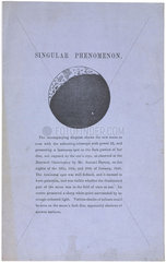 ‘Singular Phenomenon’  Hartwell Observatory  1858.