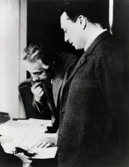 Albert Einstein and Wolfgang Pauli  c 1930s.