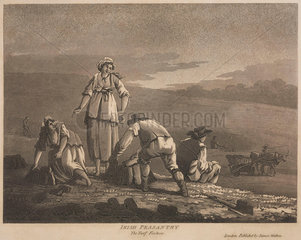 ‘Irish Peasantry  the Turf Footers’  1790.