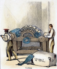 'Carding'  c 1845.