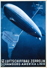Cover of a Zeppelin brochure  early 20th century.
