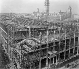 Construction of the East Block  Science Museum  London  15 November 1916.