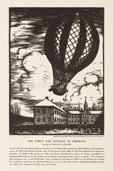 ‘The First Air Voyage in America’  9 January 1793.