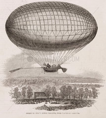 ‘Ascent of Bell’s Aerial Machine from Vauxhall Gardens’  July 1850.