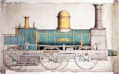 North British Railway locomotive No 31  c 1860.