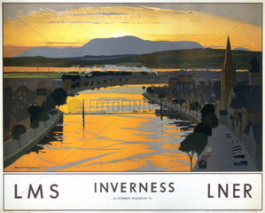 'Inverness'  LMS/LNER poster  1923-1947.
