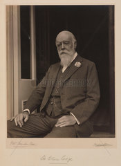 Sir Oliver Lodge  English physicist  c 1930.