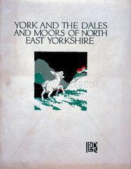 Front cover of guidebook to North East Yorkshire  c 1920s.
